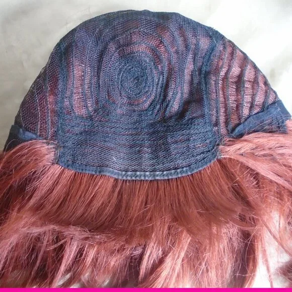 Red Hair Wig, Classic Bob for 50s Looks and 60s 70s 80s etc Styles - Picture 8 of 15